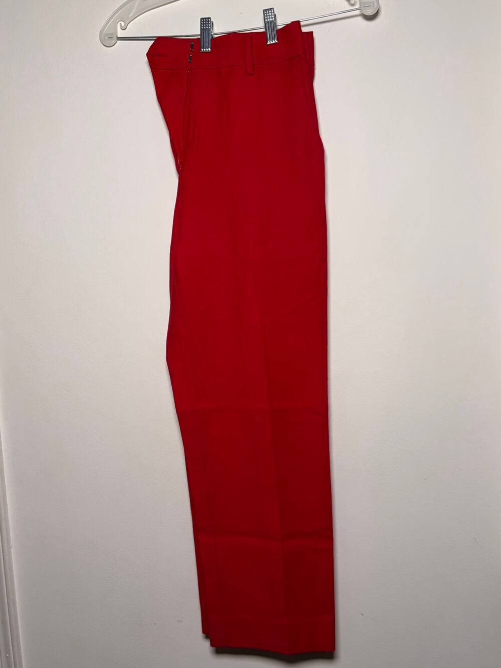 Khaite Red Denim Straight Pants - Size 4